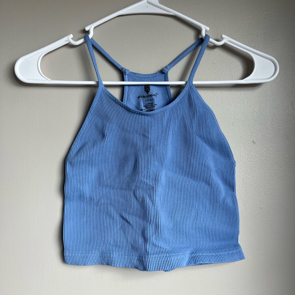 Free people high neck workout top
